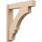Ekena Millwork 5 1/2-in W x 24-in D x 28-in H Balboa Block Rough Cedar Woodgrain TimberThane Outlooker, Primed Tan OUTUR055X24X28BOA44RCPR - alternate 1